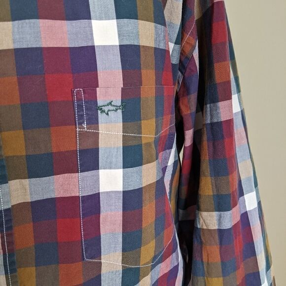 PAUL & Shark plaid checkered long sleeve button up shirt - Picture 2 of 9